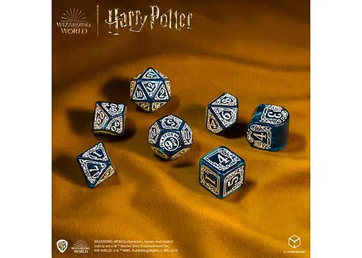 Набір кубиків Harry Potter. Ravenclaw Modern Dice Set - Blue , 7 шт. (190142/2023/3/A) - фото 3