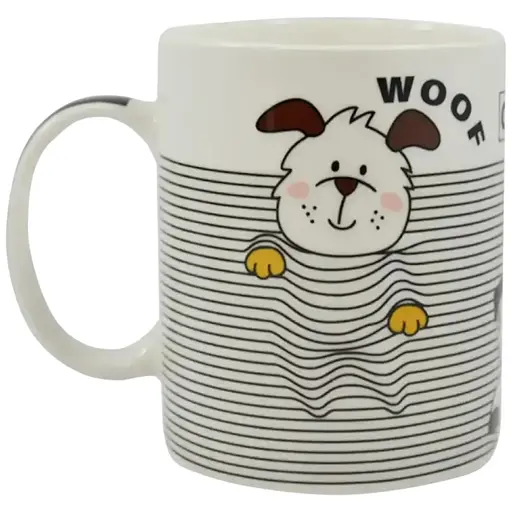 Чашка Vittora Смугаста з песиками 350 мл 1 шт. (111135)