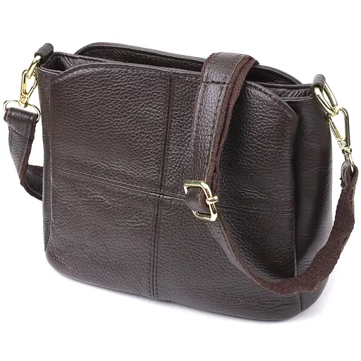 Женская сумка Vintage из натуральной кожи с удобной внутренней организацией 22.5х16.5х11.5 см sum0027555 - фото 5