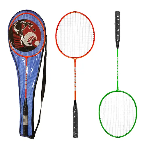 Набор для бадминтона BT-BPS-0088, 2 ракетки с крученым шнуром, в сумке (в ассортименте)