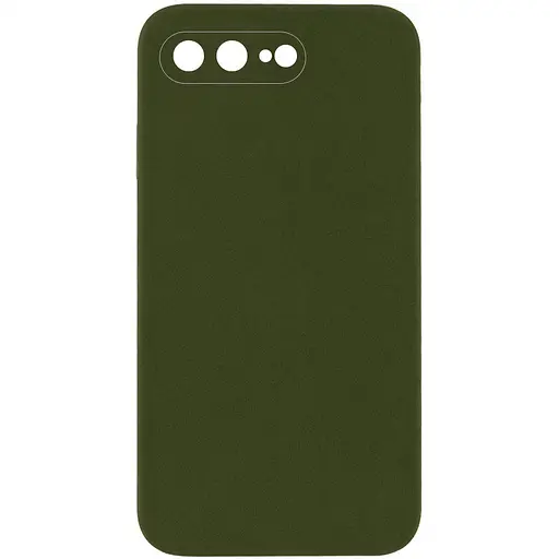 Чохол Epik Silicone Case Square Full Camera Protective AA No Logo для Apple iPhone 7 plus/8 plus 5.5 Зелений/Dark Olive