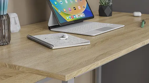 Комп'ютерний стіл Ferrum-decor Коді 75x100x60 сірий ДСП Дуб Сонома 16мм (FRD-101652) - фото 3