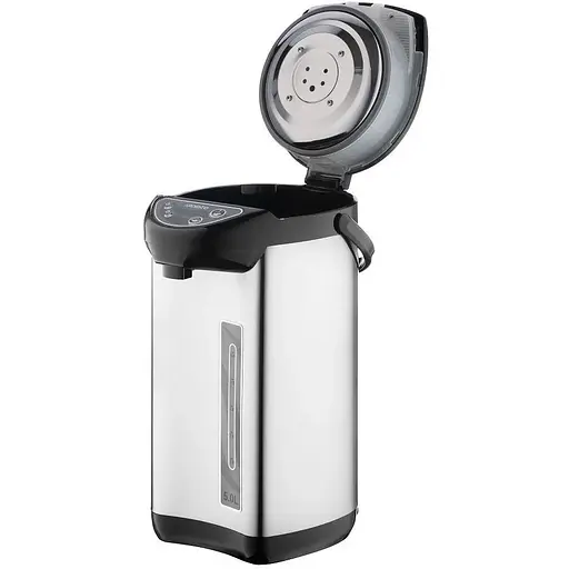Термопот Ardesto TP-50B, Inox/Blac, 750W 5 л автоматична/ручна помпа,корпус з нержавіючої сталі пластик - фото 2