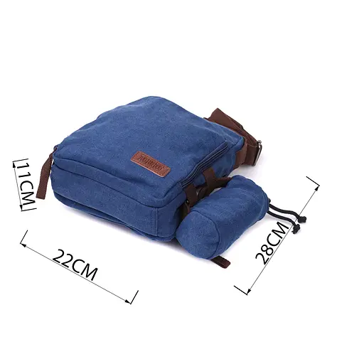 Чоловіча текстильна сумка з чохлом для води Vintage 22х28х11 см sum0028940 - фото 3