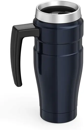 Термокружка с ручкой Thermos Stainless King Travel Midnight Blue 470 мл (160030) - фото 3