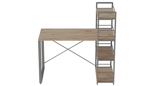 Письменный стол Ferrum-decor Серии Конект с этажеркой 75x120x60 серый ДСП Дуб Сан-Марино 16мм (FRD-104231) - фото 4