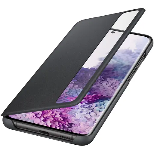 Оригінальний чохол-книжка S-View Clear View Cover Official для Samsung Galaxy S20 Plus 5G Чорний EF-ZG985CBEGRU - фото 2