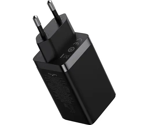 Мережевий зарядний пристрій Baseus 65W GaN5 Pro 3 порти CCGP120201 - фото 2