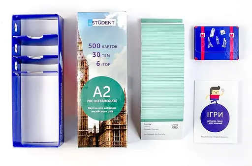 Настільна гра English Student Картки для вивчення англійської мови English Student Pre-Intermediate A2 (укр.) (39122576) - фото 6