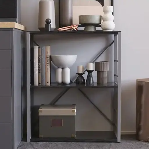 Этажерка 3/60 Серии Коннект 73x60x28 серый ДСП Сосна Кембра 16мм FRD-104271