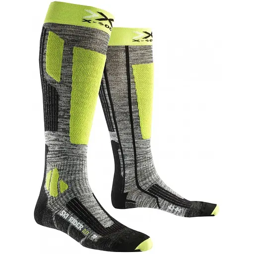 Шкарпетки X-Socks Ski Rider 2.0 45-47 Чорний/Зелений (1068-X100092 45-47 G730)