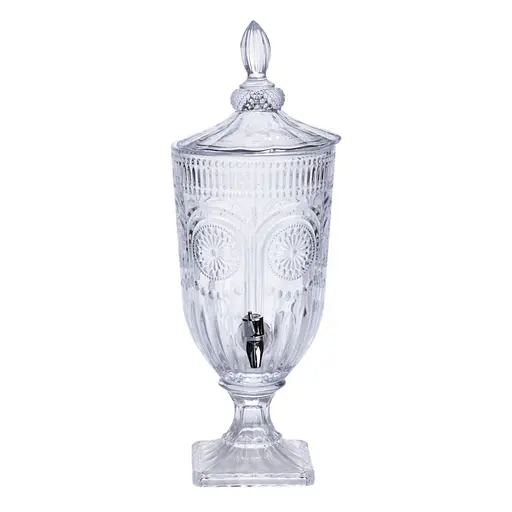 Лимонадница с краном стеклянная 3 л. диспенсер для напитков лимонадник с краном Yiwu HP-19-290 - фото 2