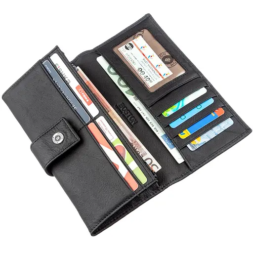 Кожаный женский кошелек Boston 18х9 см acs0015876 - фото 4