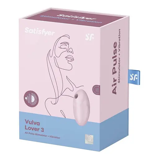 Вакуумний стимулятор клітора з вібрацією Satisfyer Vulva Lover рожевий - фото 9