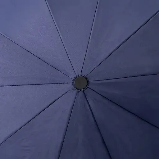 Зонтик Yiwu HP-23-8BL автоматический складной 116 см с деревянной ручкой синий - фото 9