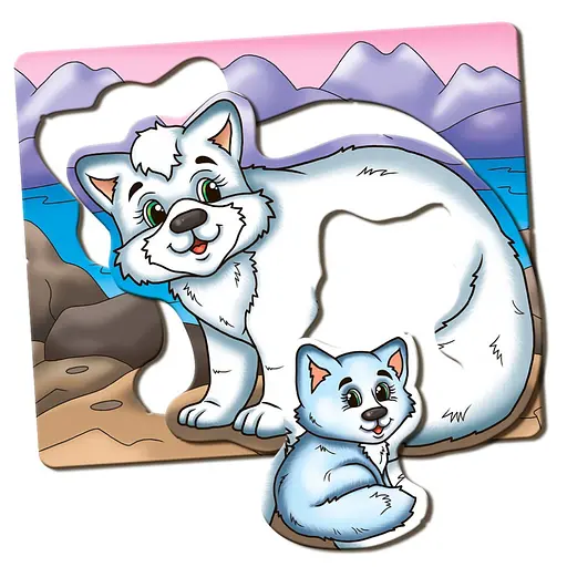 Дитяча розвиваюча гра Мами і малюки 81121 Північні тварини - фото 7