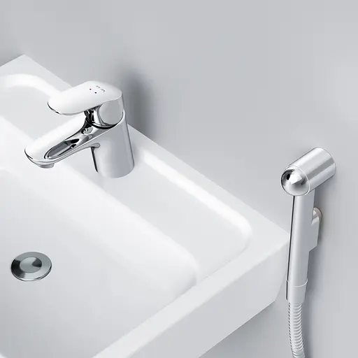 Змішувач для раковини із гігієнічним душем AM.PM Like (F8003000) - фото 5