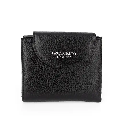 Гаманець жіночий шкіряний маленький Las Fernando 110-103 К чорний - фото 1