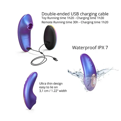 Стимулятор орального секса Love To Love Dreamer (фиолетовый) - фото 3