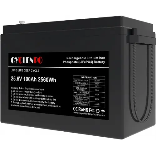 Аккумулятор Cyclen 25.6V 100AH LiFePo4 - фото 4
