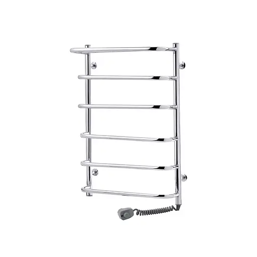 Рушникосушарка електрична Kroner Скоба ДСп04ER 700x500/6 ER з полицею CV014718, Хром, Праве - фото 1