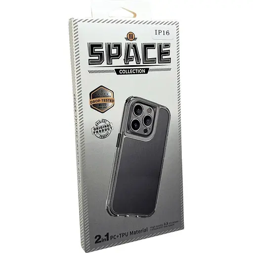 Чехол для телефона Space III Case для Apple iPhone 16 Black (132052) - фото 4