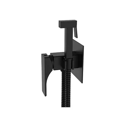 Гігієнічний душ прихованого монтажу Koer KB-23010-05 KR3497, Чорний матовий - фото 1