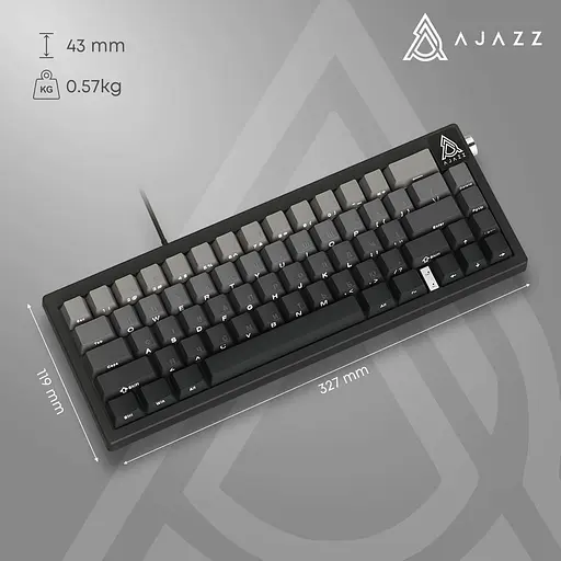 Клавіатура Ajazz AK650 Day Dream switches Gradient Black Gray (AK650-DD-BG) - фото 15