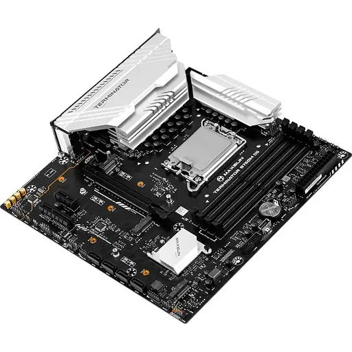Материнская плата Maxsun LGA1700, Terminator B760M D5, B760, 4xDDR5, Int.Video(CPU), 4xSATA3, 1xPCI-E 16x 5.0, 1xPCI-E 4x 3.0, 3xM. 2 4.0, RTL8125B, 2xUSB3.2/6xUSB2.0, DP/HDMI, ARGB, MicroATX (MS-Terminator B760M D5) - фото 6