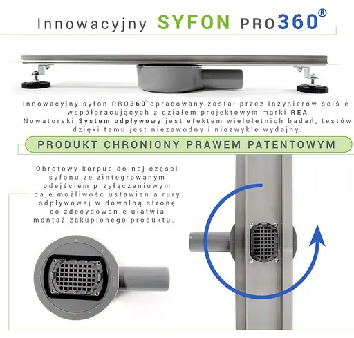 Душовий канал Rea Pure Neo Pro 90 см REA-G0903 - фото 5