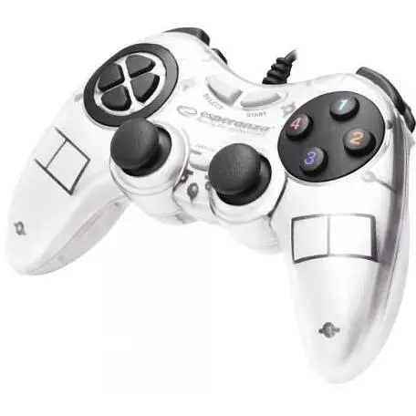 Геймпад Esperanza GX400 Fighter белый USB с вибрацией для ПК 12 кнопок (EGG105W) - фото 1