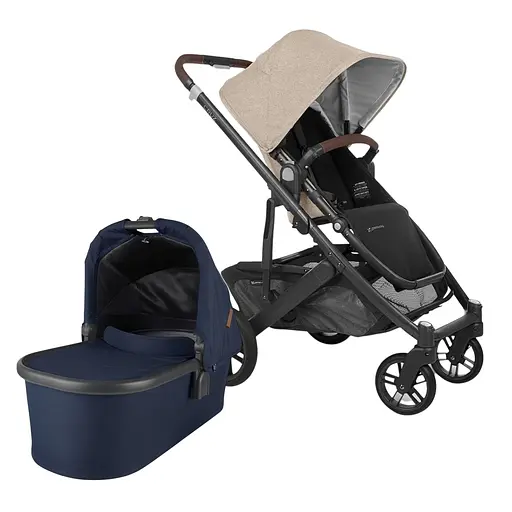 Прогулянкова коляска Uppababy CRUZ V2 - LIAM + люлька Uppababy Carrycot-NOA-Navy Carbon Frame  - фото 1