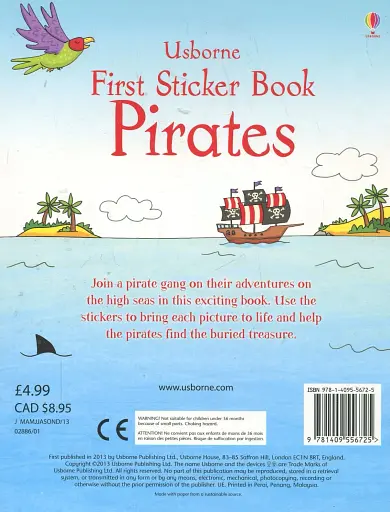 First Sticker Book. Pirates - фото 2