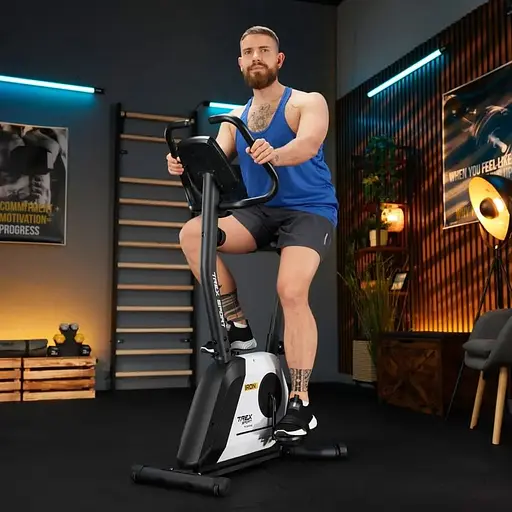 Велотренажер Trex Sport TX-500MB IRON магнітний білий - фото 3