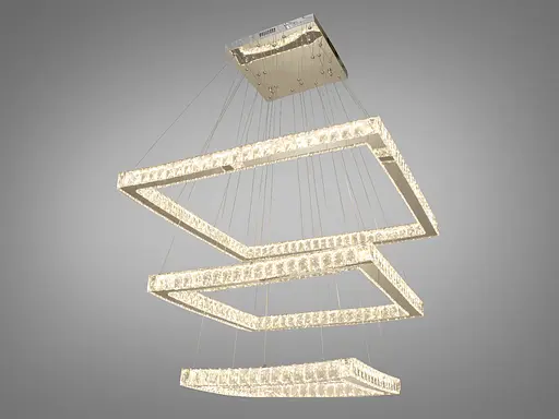 Високотехнологічна, захоплююча кришталева світлодіодна люстра-підвіс - фото 3