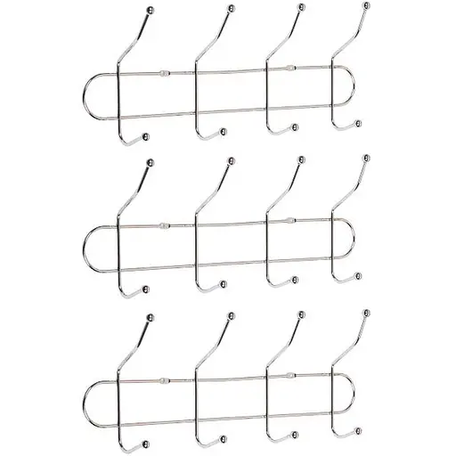 Вішалка настінна на 4 підвійні гачки, 31.5х8х13 см x2-253 - фото 2