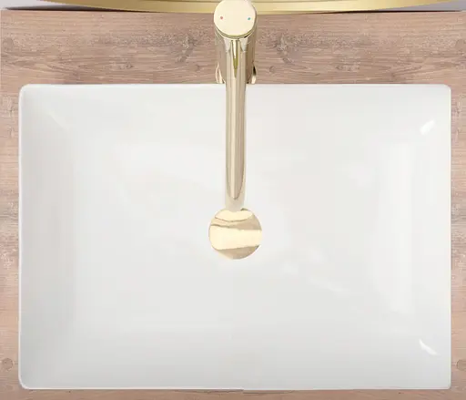 Умивальник Rea Inga white накладний білий REA-U1022, Білий - фото 5