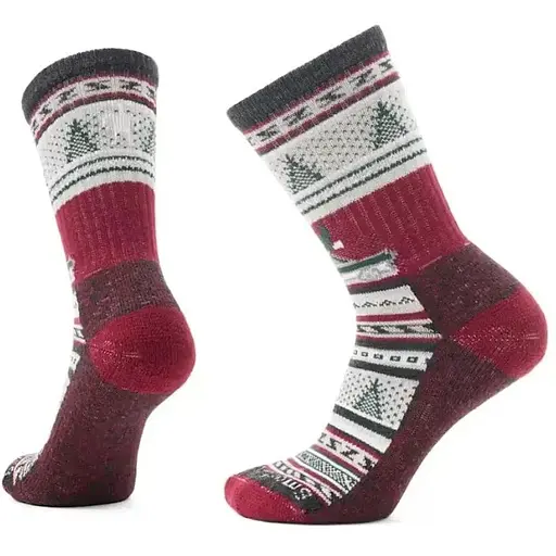 Шкарпетки Smartwool Everyday Say It Ain't Snow Crew Red S Smart Wool (1033-SW SW002626.003-S)