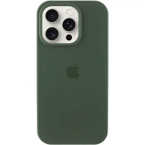 Чохол Silicone Case Full Protective (AA) для Apple iPhone 15 Pro (6.1) Зелений / Cyprus Green - фото 1