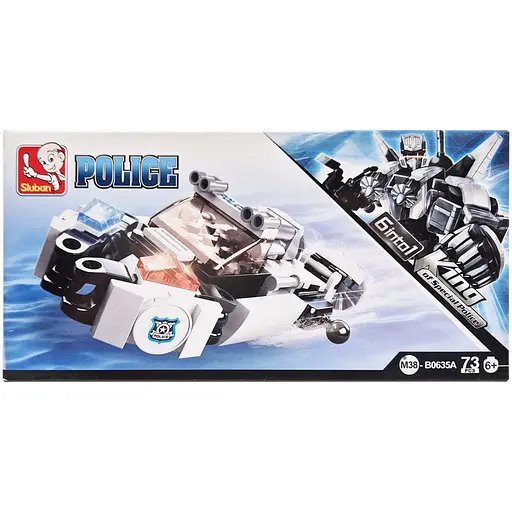 Детский конструктор Полицейская серия Police Sluban M38-B0635-1 73 детали - фото 1