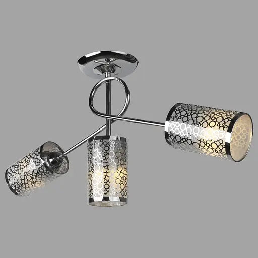 Люстра стельова Brille в спальню E27 60W CH (LK-531C/3) - фото 4