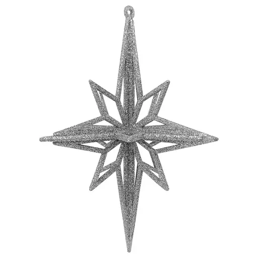 Ялинкова іграшка MIS LT Ромб малий 11х11х14 см срібний - фото 1