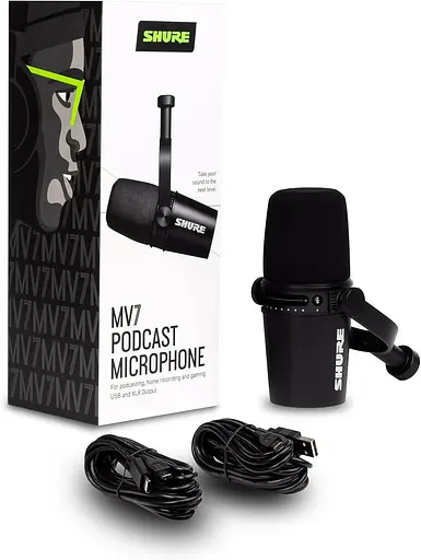 Микрофон Shure MV7-К (XLR/USB) - фото 3