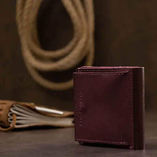 Женское кожаное портмоне Grande Pelle 10х10х1.5 см acs0018774 - фото 8