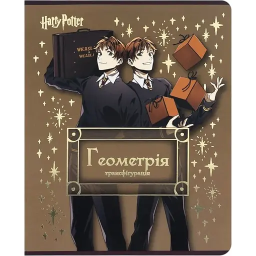 Набір зошитів Kite Harry Potter Геометрія предметний 48 аркушів в клітинку 10 шт. (HP25-240-1)