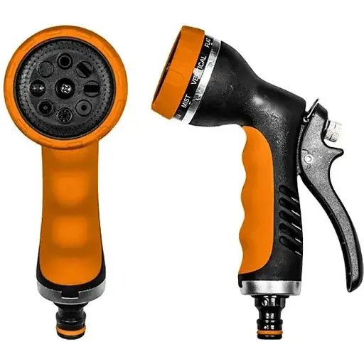 Пістолет Bradas для поливу HOBBY металевий 8 режимів BLACK LINE ECO-2048 - фото 1