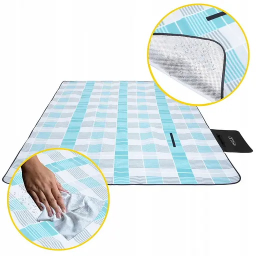 Коврик для пикника и кемпинга 4FIZJO 200 x 200 см складной 4FJ0394 (P-5907739317209) - фото 4