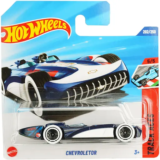 Базовая машинка Hot Wheels Track Aces Chevroletor сине-белая (5785) JBC29-N521            