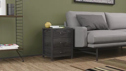 Тумба универсальная Вивьен 3 50x41x40 черный ДСП Сосна Кембра 16мм FRD-104190 - фото 7