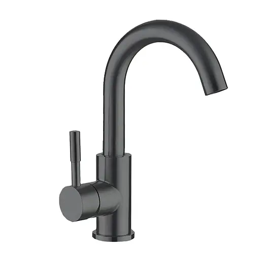 Змішувач для умивальника Mixxus SUS-011-B graphite MI5906 Чорний матовий - фото 1